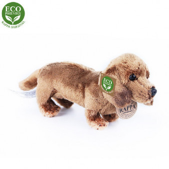 Plyšový pes jazvečík stojaci 19 cm ECO-FRIENDLY