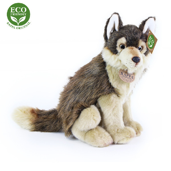 Plyšový vlk sediaci 28 cm ECO-FRIENDLY