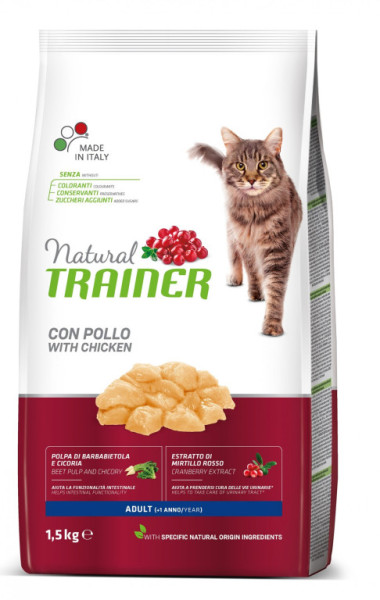 TRAINER Natural Cat Adult kuracie 1,5kg