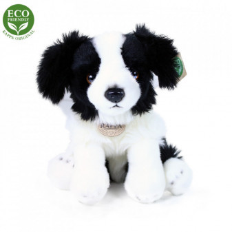 Plyšový pes border kólia sediaci 30 cm ECO-FRIENDLY