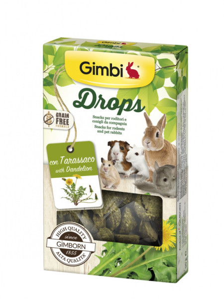 Gimborn I DROPS pre hlodavce s púpavou 50g