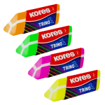 Kores Guma TRINO, trojhranná, farebný mix 40503