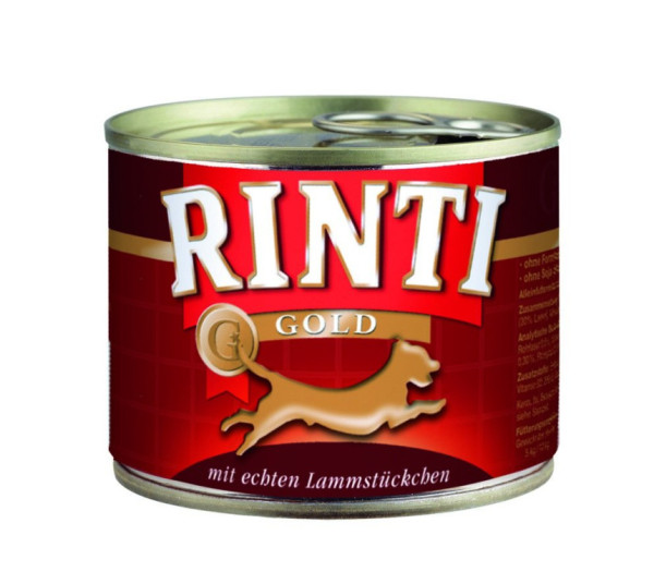 Finnern Rinti Gold konzerva pre psov jahňa 185g