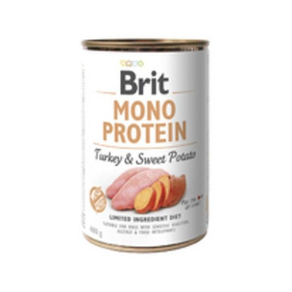 Konzerva Brit Mono Proteín Turkey & Sweet Potato 400g