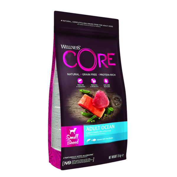Wellness Core Dog Ocean Adult Small losos a tuniak 1,5kg
