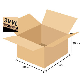 Krabica kartónová 3 vrstvová 300x200x200mm