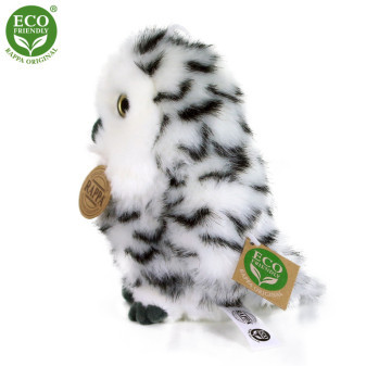 Plyšový vták sova melírovaná 17 cm ECO-FRIENDLY