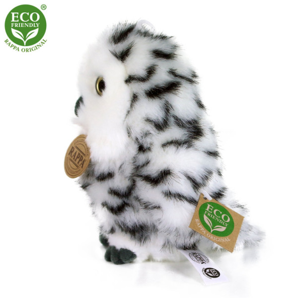 Plyšový vták sova melírovaná 17 cm ECO-FRIENDLY