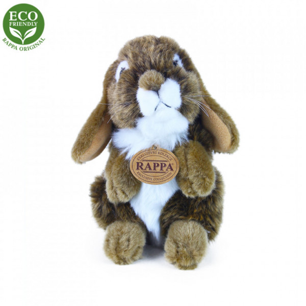 Plyšový králik hnedý stojaci 18 cm ECO-FRIENDLY