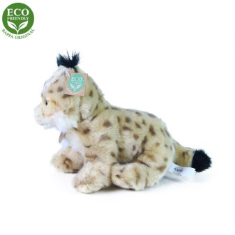 Plyšový rys sediaci mláďa 25 cm ECO-FRIENDLY