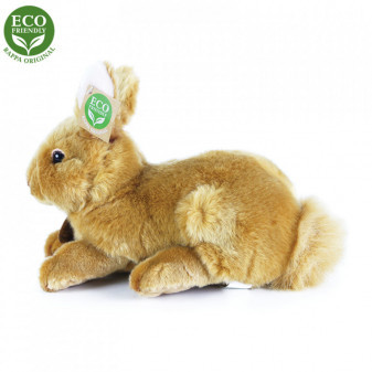 Plyšový králik hnedý ležiaci 23 cm ECO-FRIENDLY