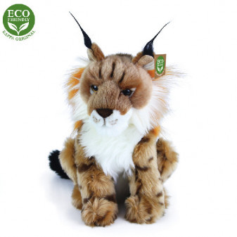 Plyšový rys sediaci 25 cm ECO-FRIENDLY