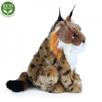 Plyšový rys sediaci 25 cm ECO-FRIENDLY