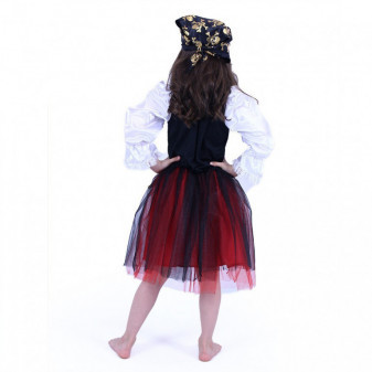 Detský kostým pirátka so šatkou (S) e-obal
