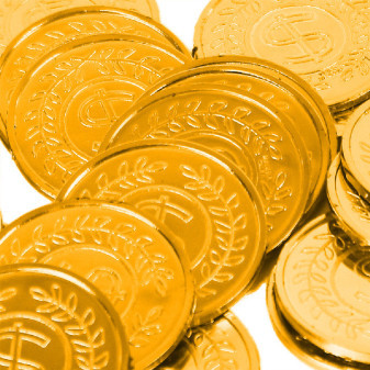 Mince zlaté v sáčku