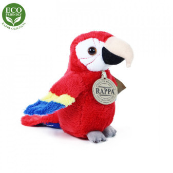 Plyšový vták exotický 15 cm ECO-FRIENDLY