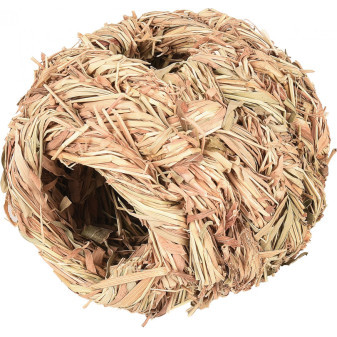 FLAMINGO prírodný úkryt gule SAT FRELLY GRASS BALL 4 otvory priemer 10cm
