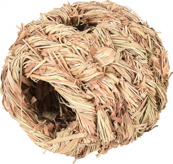 FLAMINGO prírodný úkryt gule SAT FRELLY GRASS BALL 4 otvory priemer 10cm