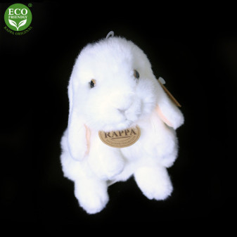 Plyšový králik biely stojaci 18 cm ECO-FRIENDLY