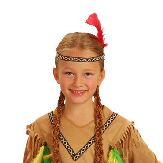 Detský kostým indiánka s čelenkou a perím (S) e-obal