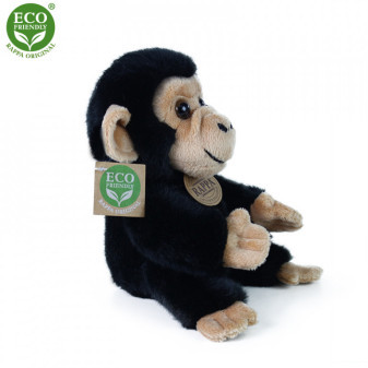 Plyšová opica šimpanz sediaci 18 cm ECO-FRIENDLY