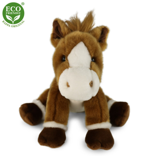 Plyšový kôň sediaci 30 cm ECO-FRIENDLY
