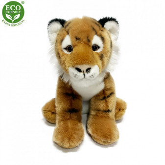 Plyšový tygr sedící 30 cm ECO-FRIENDLY