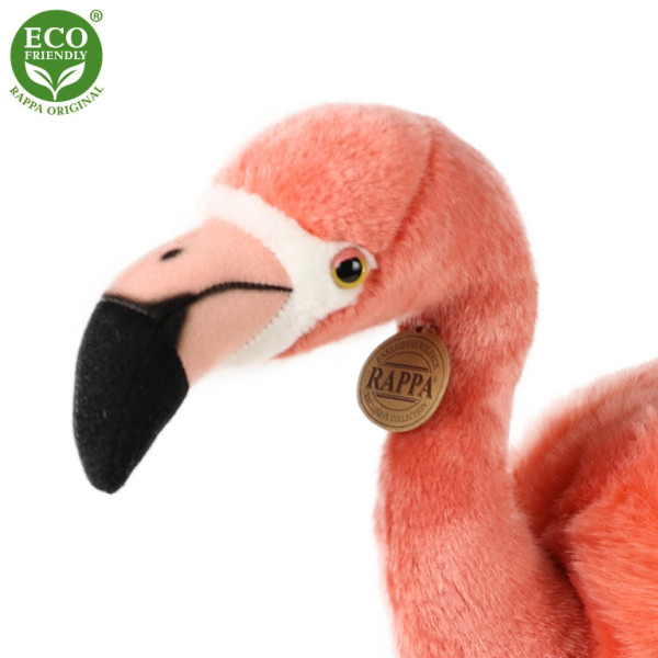 Plyšový vták plameniak 46 cm ECO-FRIENDLY