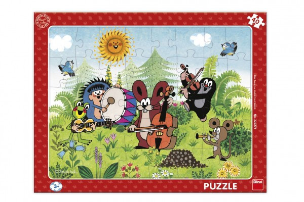 Puzzle doskové Krtko a kapela 29x37cm 40 dielikov vo fólii