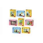 Minipuzzle Krtko 19,8x13,2cm 8 druhov 54 dielikov v krabičke 9x7x3cm