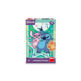 Puzzle Stitch Diamond 33x47cm + lepidlo + kamienky 200 dielikov v krabici 20x30x6cm
