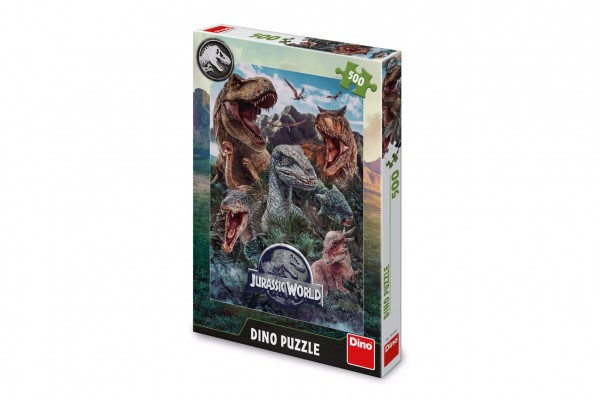 Puzzle Jurský svet 500 dielikov 33x47cm v krabici 23x34x3,5