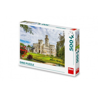 Puzzle Zámok Hluboká, ČR 47x33cm 500 dielikov v krabici 33,5x23x3,5cm