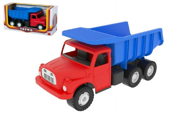 Auto Tatra 148 plast 30cm červenomodrá sklápač v krabici