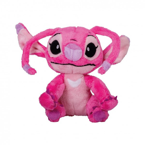 Angel sediaci plyš 22cm Stitch ružová
