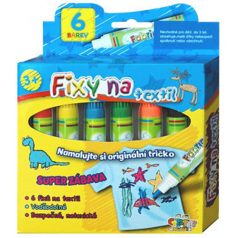 Fixy na textil vode odolné 13x13cm