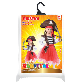 Detský kostým pirátka (M)