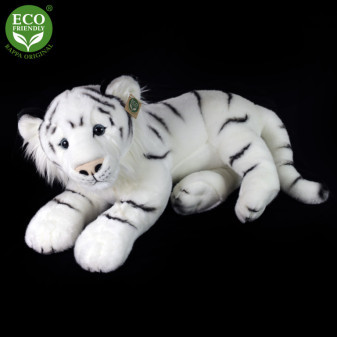 Plyšový tiger biely 60 cm ECO-FRIENDLY