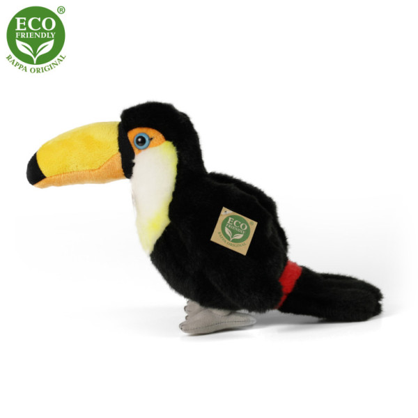 Plyšový vták tukan 23 cm ECO-FRIENDLY