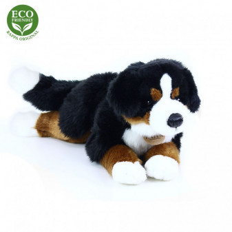Plyšový pes bernský salašnícky ležiaci 44 cm ECO-FRIENDLY