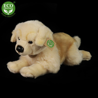 Plyšový pes Zlatý Retriever ležiaci 39 cm ECO-FRIENDLY