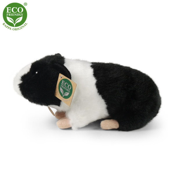Plyšové morča čierno-biele 22 cm ECO-FRIENDLY