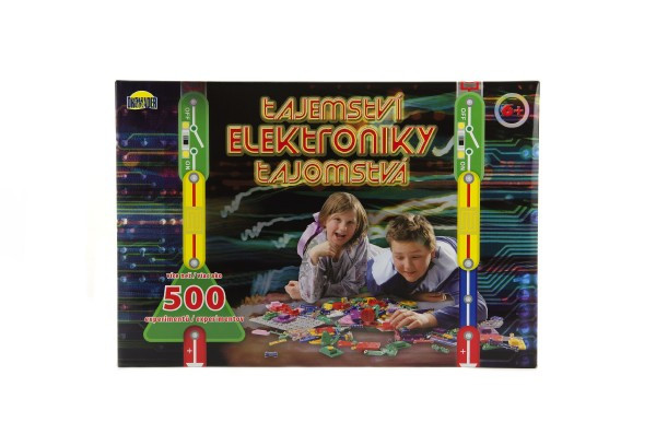 Tajomstvo elektroniky 500 experimentov na batérie v krabici 42x28,5x4cm od 6 rokov
