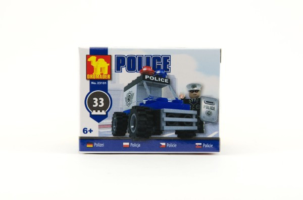 Stavebnica Dromader Polícia Auto 23101 9,5x7x4,5cm