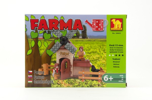 Stavebnica Dromader Farma 28403 153ks v krabici 25,5x18,5x4,5cm