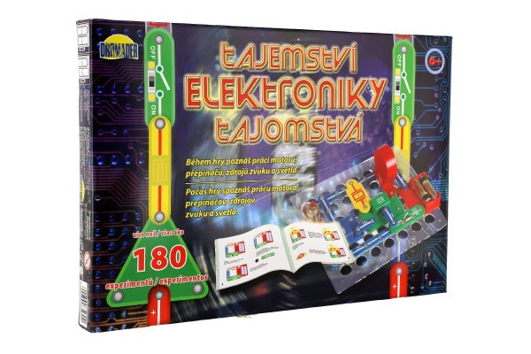 Tajomstvo elektroniky 180 experimentov na batérie v krabici 42x28,5x4cm od 6 rokov