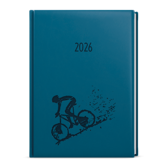 Denný diár - David - Vivella s razbou - A5 - petrolejová - Bicykel