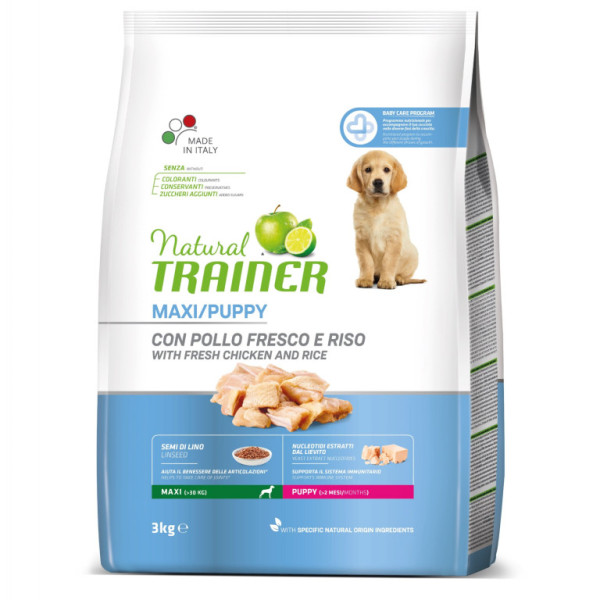 TRAINER Natural Maxi Puppy čerstvé kura 3kg