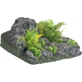 FLAMINGO akvarijné dekorácie CONDROZ ROCK+rastlina ANGLE 23x22x8, 5cm