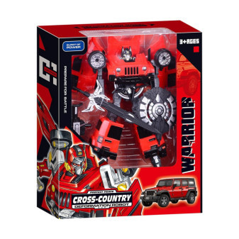 Robot rozložiteľné auto červené
